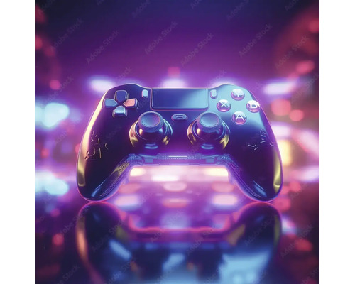 Spiel-Controller mit Tasten und Joysticks.