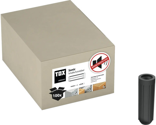 Schallschutzdübel-Box von TOX mit 100 Stück und Einzel-Dübel