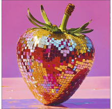 Dekorative Erdbeere mit Spiegelmosaik