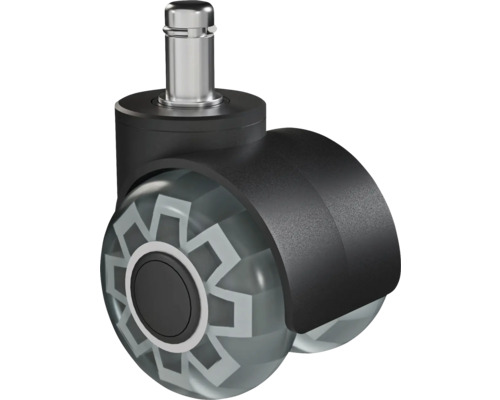 Bürostuhlrolle Walteco Ø 50 mm max. Tragkraft 60 kg 5 Stück Rolle für Bürostuhl mit Doppelrad
