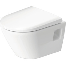 Wand-Tiefspül-WC mit geschlossenem Spülrand und WC-Sitz