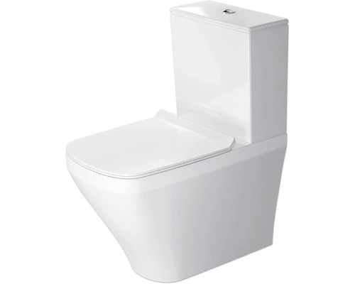 Stand-WC aus Keramik mit Spülkasten