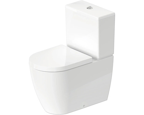 DURAVIT WC für WC-Kombination ME by Starck Tiefspüler mit Spülrand weiß glänzend ohne WC-Sitz und Spülkasten 2170090000 Stand-WC mit Spülkasten