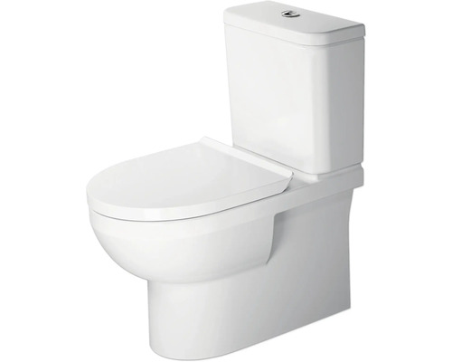 DURAVIT WC für WC-Kombination Duravit No.1 Tiefspüler offener Spülrand weiß glänzend ohne WC-Sitz und Spülkasten 2182090000 Weißes Stand-WC mit Spülkasten