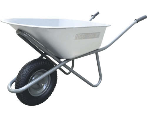 Schubkarre mit Mulde und Rad für Garten und Baustelle