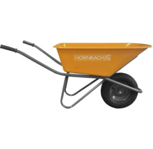 Schubkarre mit Stahlrahmen und Kunststoffwanne, Marke Hornbach