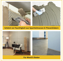 Anwendungsbeispiele für Feuchtigkeitsschutz bei Wand und Boden.