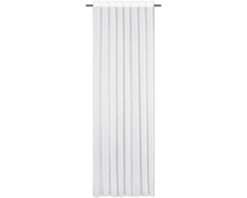 Vorhang Messina mit Universalband beige 140x280 cm Weiße Gardine mit Kräuselbandaufhängung an Gardinenstange