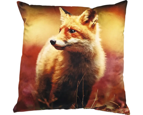 Dekokissen Fuchs orange rot 45x45 cm Dekokissen mit Fuchsmotiv