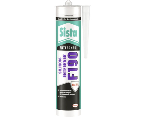 Sista F190 Silikonentferner 300 ml Sista F190 Silikonentferner in einer Kartusche