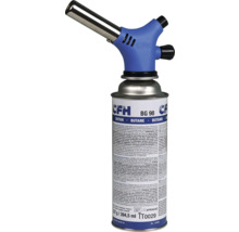 CFH Gasbrenner mit blauer Griff und Butan Gaskartusche