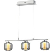 Dreiflammige Pendelleuchte mit Glasschirmen