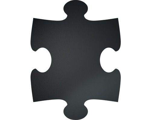 Kreidetafel Wand Form Puzzle schwarz 6 Stk.