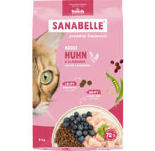 Sanabelle Adult Huhn & Blaubeeren Katzenfutter, 8 kg Packung
