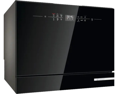 Bosch Kompakt Geschirrspüler 55 cm für 6 Maßgedecke 8 l 49 dB (A) SKS6ITB00E schwarz Freistehender Geschirrspüler mit Bedienfeld und Bosch Logo