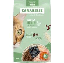 Sanabelle Sensitive Huhn und Blaubeeren Katzenfutter 8 kg
