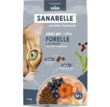 Sanabelle Adult mit Forelle und Blaubeeren Katzenfutter im 8 Kilogramm Sack