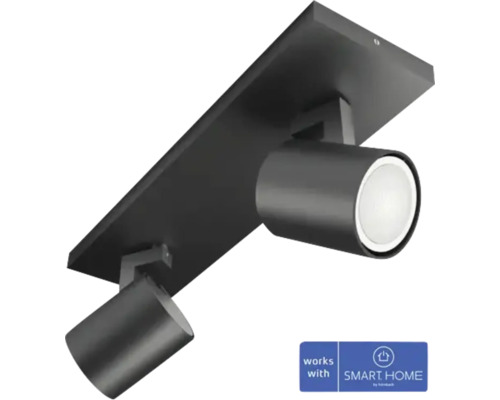 Deckenleuchte mit zwei Strahlern, geeignet für Smart Home