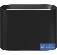 Schwarze LED Wandleuchte für den Innenbereich mit Smart Home Kompatibilität