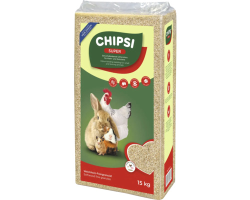 CHIPSI SUPER Weichholz Feingranulat Unterstreu 15 kg Sack