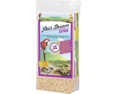 Kleintierstreu JRS Chipsi Extra XXL Buchenholz 15 kg Pets Dream Extra XXL Terrarieneinstreu 15 kg Sack