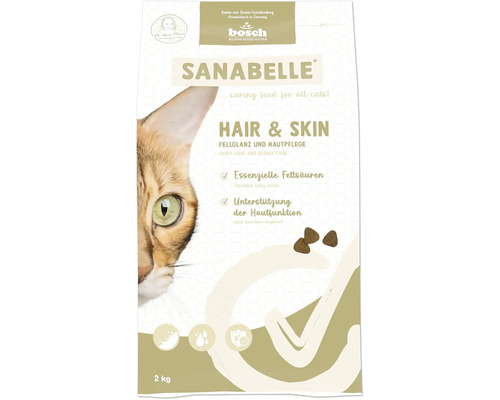 Sanabelle Hair and Skin Katzenfutter, 2 kg Packung