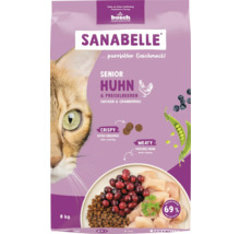 Sanabelle Senior Huhn & Preiselbeeren Katzenfutter im 8 Kilogramm Sack