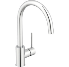 Küchenarmatur aus Metall mit hohem Auslauf