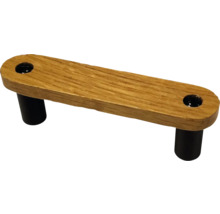 Möbelgriff aus Holz mit zwei Befestigungsfüßen