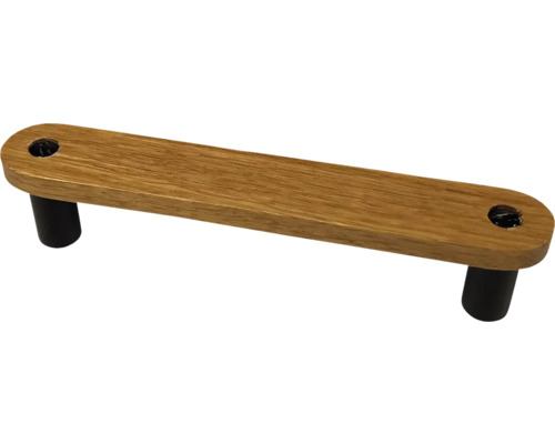 Möbelgriff aus Holz mit zwei Befestigungspunkten