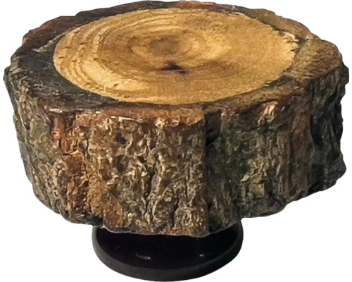 Dekoration Baumstumpf auf Sockel