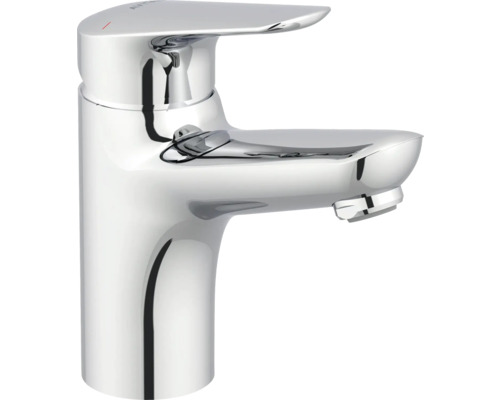 AVITAL Waschtischarmatur LANA ECO Wassersparend mit Push-open Ablaufventil chrom Waschtischarmatur aus Metall