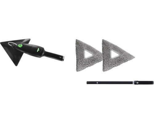 Leifheit Wischer Set Picobello XL Microfaser mit zwei Wischbezügen und Teleskopstiel