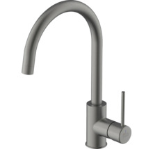 Küchenarmatur aus Metall mit hohem Auslauf