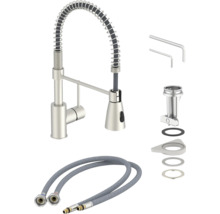 Küchenarmatur mit Brausefunktion und Zubehör