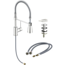 Küchenarmatur mit Schlauch und Montagematerial