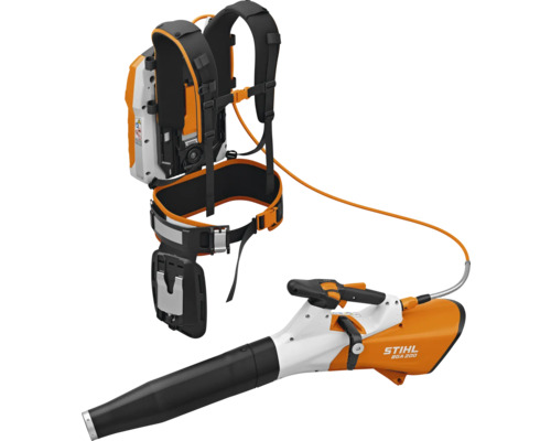 Akkublaasgerät mit Akku-Rucksack von Stihl
