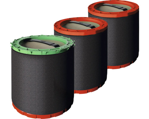 Nachfüllpacks Unger Ultra Harz Packs für HydroPower Ultra Filter L und LC 3 Stück Drei runde Luftfilter für Staubsauger