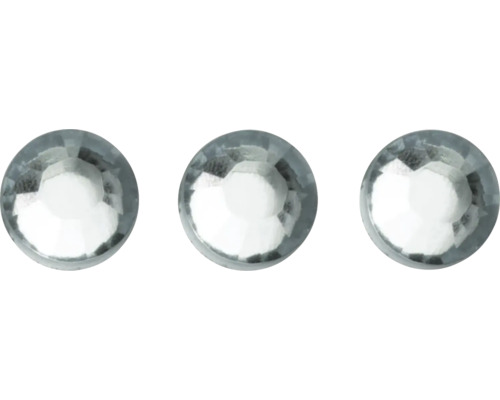 Pearls & Diamonds Sticker Diamanten Minikette crystal selbstklebend 2-3 mm 22 Stück Drei Glassteine zur Dekoration