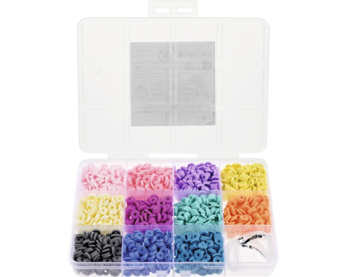 Sortierkasten mit Gummiringen in verschiedenen Farben