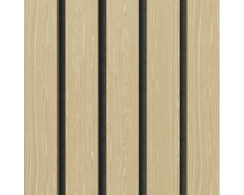 Akustikpaneel LUX Eiche weiß 2400 x 600 x 19 mm Holzpaneele mit Nut- und Federverbindung