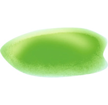 Grüne ovale Form