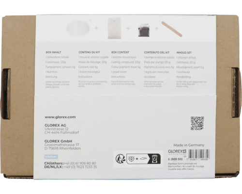 Bastelset zur Herstellung einer Schmuckschale mit Marmoreffekt von Glorex
