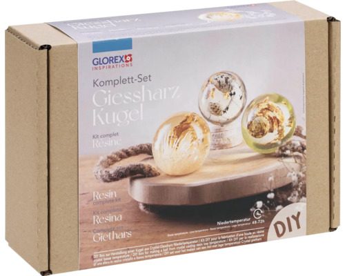 Glorex Giessharz Kugel Komplett-Set in einer Verpackung