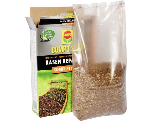 Compo Lawn Repair Complete Mix package and grass seeds