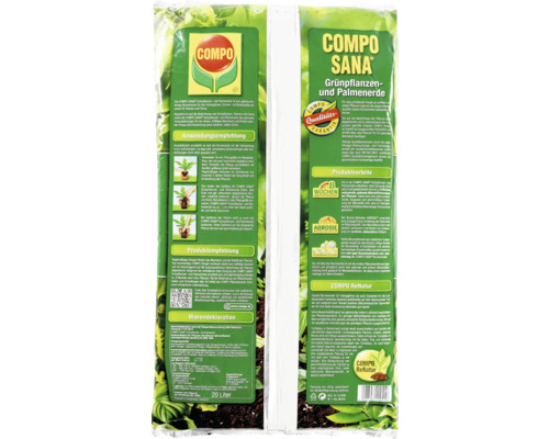 COMPO Sana Grünpflanzen- und Palmenerde im 20 Liter Sack