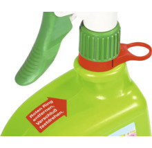 Sprühflasche mit Sprühkopf und Etikett