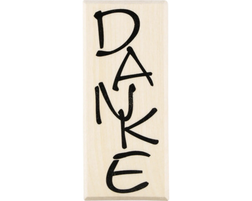 Stempel mit dem Wort Danke