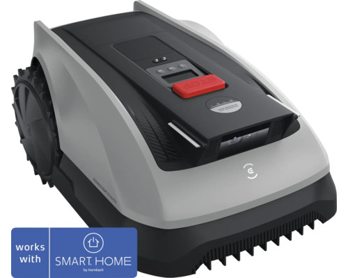 Mähroboter ECOVACS GOAT O1200, 22cm/1200 m², ohne Begrenzungsdraht mit GPS-RTK Technologie inkl. RTK Referenz-Station (5m Kabel) Rasenmähroboter