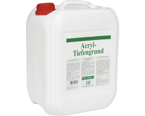 Acryl Tiefengrund in einem 10 Liter Behälter für Innen- und Außenbereiche
